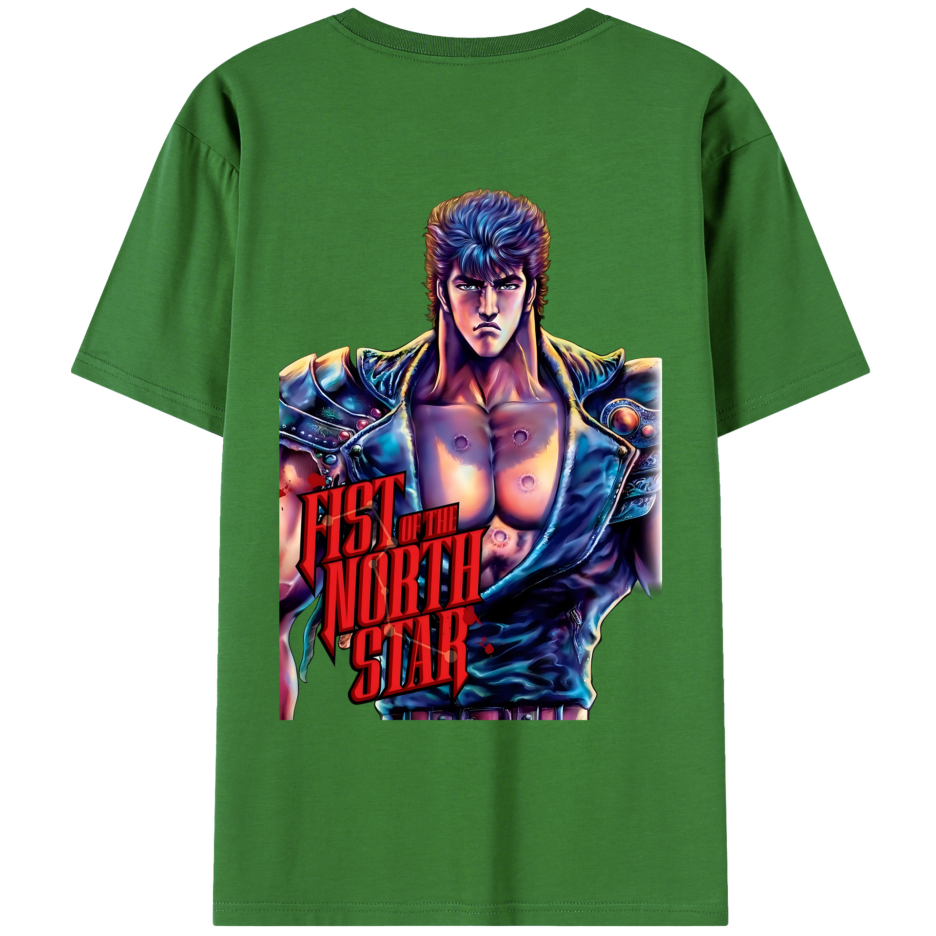 （画像用） 北斗の拳 Fist of the North Star レディース半袖Tシャツ(バックプリント)